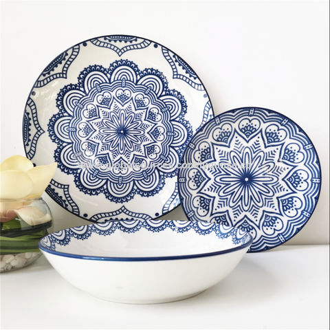 Buy Wholesale China Porcelain Pad Printing Dinnerware Set With 