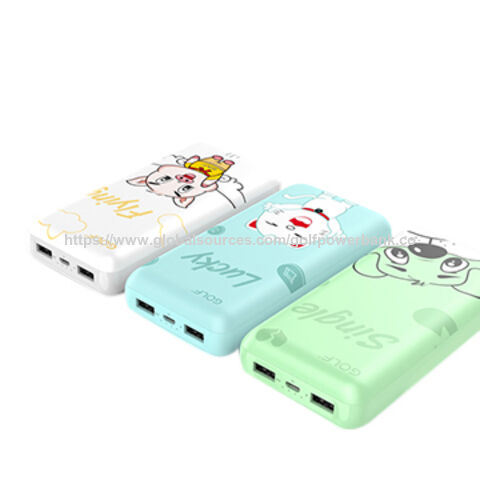 Batterie Externe Universelle 20000mAh, Boîtier de Batterie au Lithium de Grande Capacité, Chargeur de Téléphone Portable, Double USB