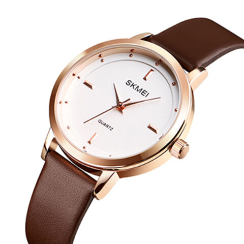 Skmei 1457 New Fashion Quartz Leather Watch Waterproof Relojes De