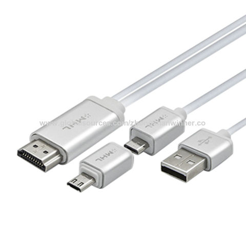 6 ft. Micro USB Male to HDMI Male MHL Cable