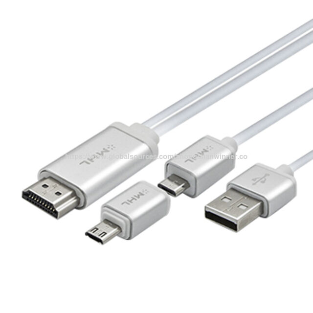 MHL 2 in 1 (5 Pin / 11 Pin) Micro USB zu HDMI Konverter HDTV Adapter für Android Handy Kabel