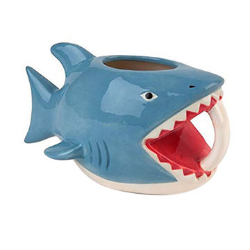 Shark Cafe Shark Shaped Handle Mug 