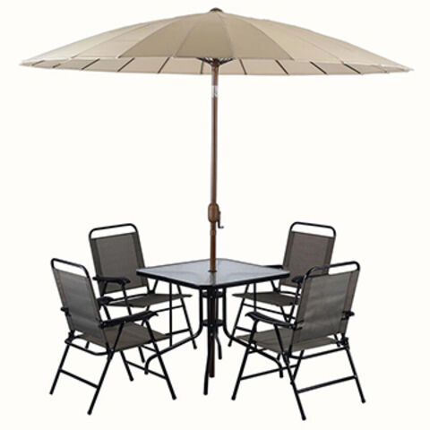 طقم أثاث فناء 6 قطع، طاولة وكرسي للاستخدام الخارجي for sale at factory direct price