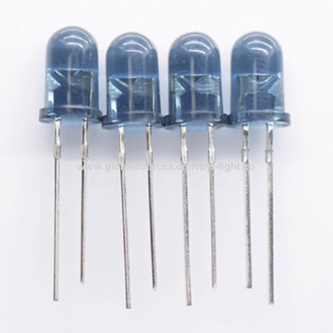 China 850nm Infrared LED Emitter 5mm LED Blue Lens High Output on ...