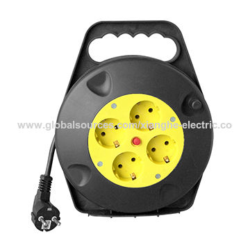 Pequeño carrete de cable de tipo europeo portátil IP20 del cable de extensión de 10m for sale at factory direct price