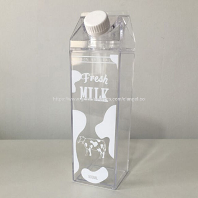 Neue, ungiftige Plastik-Frischmilchflasche, heißer Verkauf auf Amazon, modische Sport-Trinkwasserflasche for sale at factory direct price