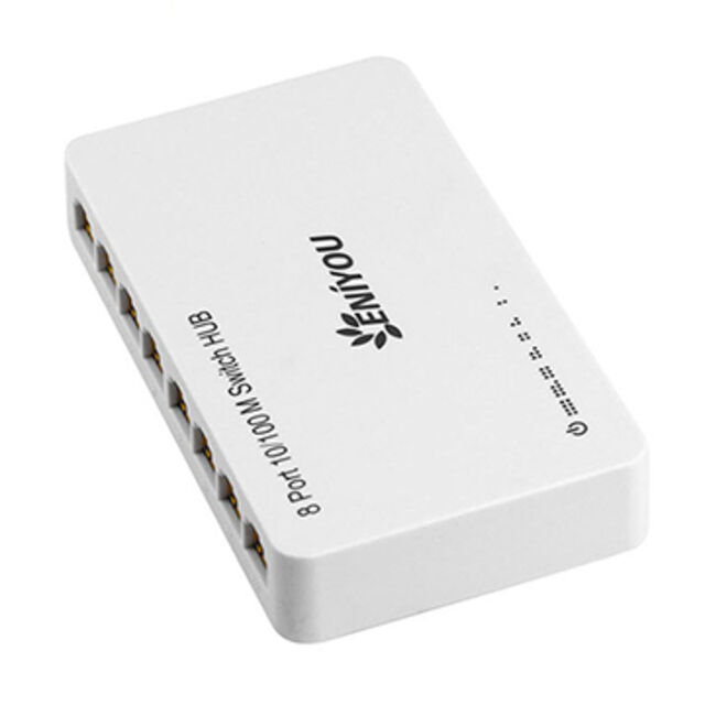 8-Port RJ45 Gigabit Ethernet Android TV Box, Gigabit Ethernet Glasfaser-Switch-Hub 10/100Mbps for sale at factory direct price
