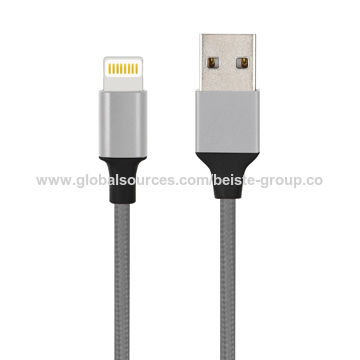 Braided Data cable for iphone13 with metal connector