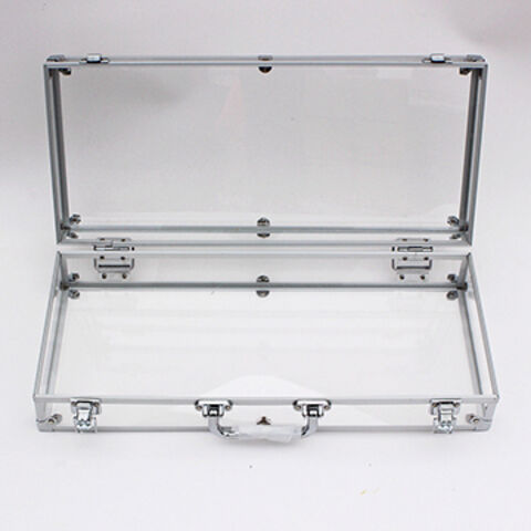 Aluminum Acrylic Beauty Storage Display Box Accept Diy Expore