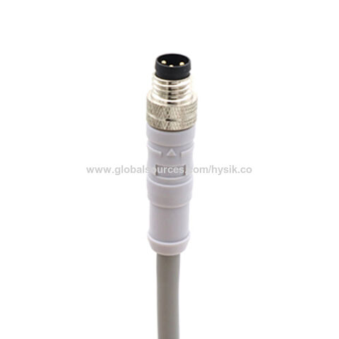 Buy Wholesale China 2a 3 Pin Male Sensor M8 Cable Connector With Grey ...