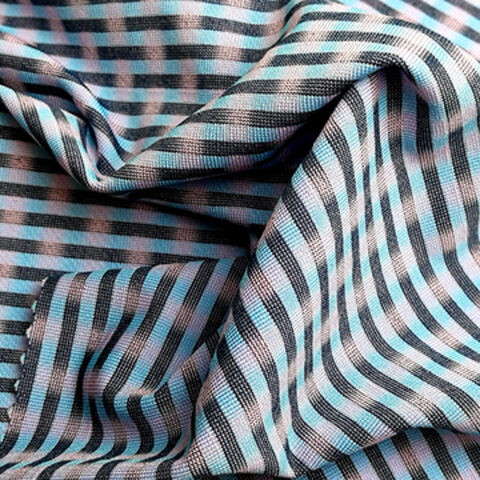 Tejido de punto Jersey Semi Jacquard teñido en hilo con hilo de absorción permanente for sale at factory direct price