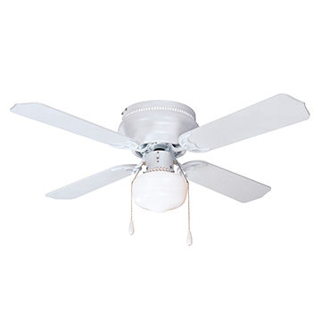 42" Hugger Indoor Ceiling Fan with Single Light White 4 Blades LED Bulb NEW 