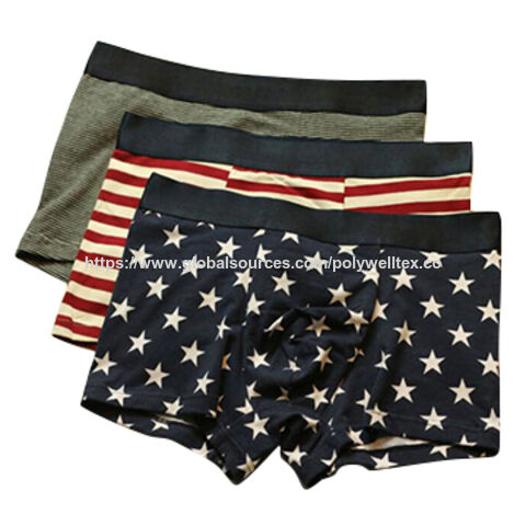 Boxer AOP pour hommes, sous-vêtements en coton for sale at factory direct price