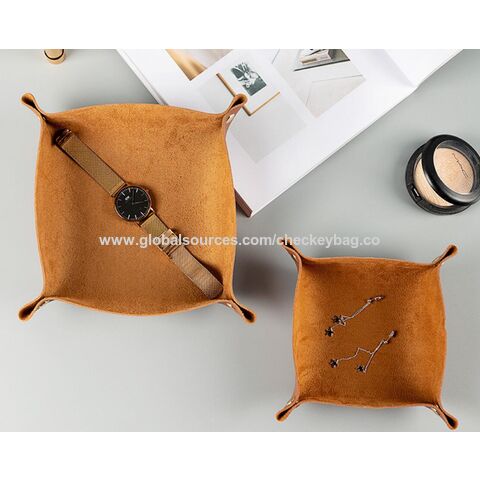 Buy Wholesale China Single Layer Leather Valet Tray, Natural Leather Tray, Made By Full Grain ...