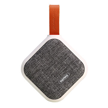 REMAX M15 Altavoz Inalámbrico Portátil Textura De Paño Altavoz De Música Bluetooth Para Iphone Samsung-Gris