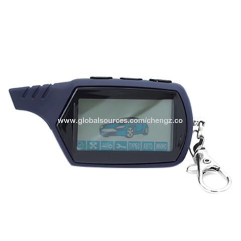 Télécommande LCD Bidirectionnelle Porte-clés Système d'Alarme de Voiture Bidirectionnel de Sécurité Véhicule Russe for sale at factory direct price