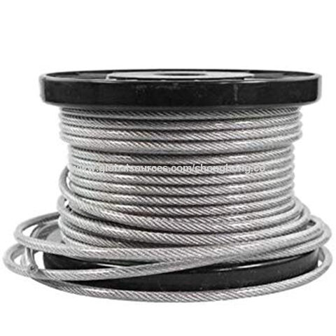 1/8 100 ft 7x19 316 Stainless Steel Wire Rope Cable 