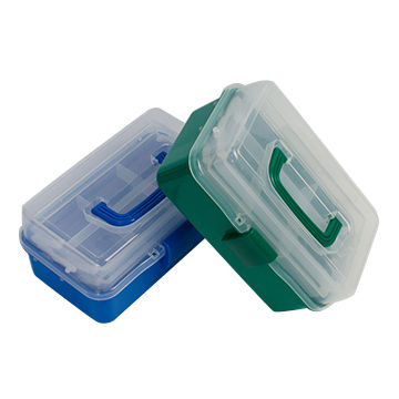 Buy Wholesale China Clear Plastic Mini-two Tray Art Supply Craft Storage  Tool Box & Toolbox at USD 1