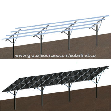 China Ramming Pile PV Solar Ground Mounting Systems on Global Sources ...