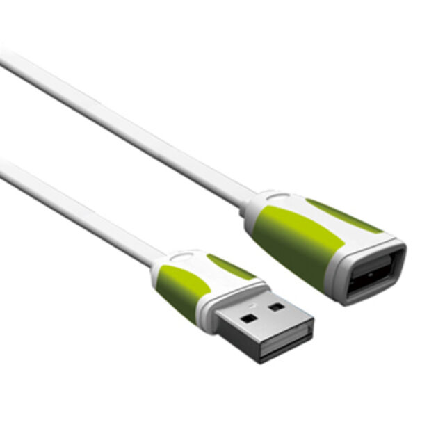 USB 2.0 A-Stecker auf A-Buchse Verlängerungskabel mit Zweifarben-Spritzguss