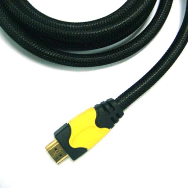 HDMI-Kabel mit 24K-vergoldetem Stecker, 7,6 mm PVC-Außen-Ø