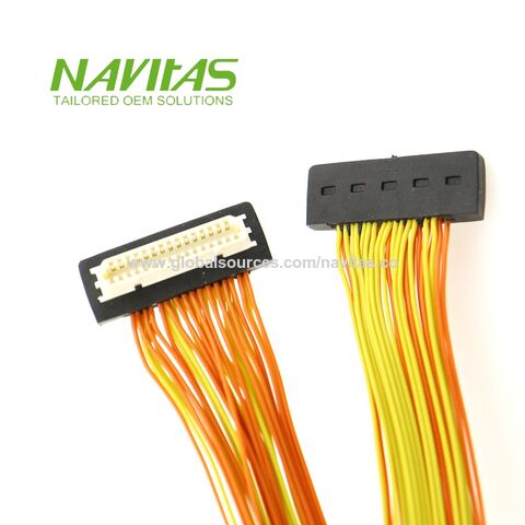 Buy Wholesale Taiwan 34 Pin Fci 30 Pin Dvi Jae Connector Lvds Cable Oem &  Tft Display Cable Fci Automotive Inverter Cable at USD 0.5