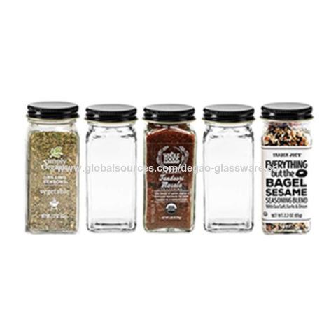 Buy Wholesale China Square 4oz Glass Bottle Spice Jars Apothecary Jar &  Glass Food Jar at USD 0.15