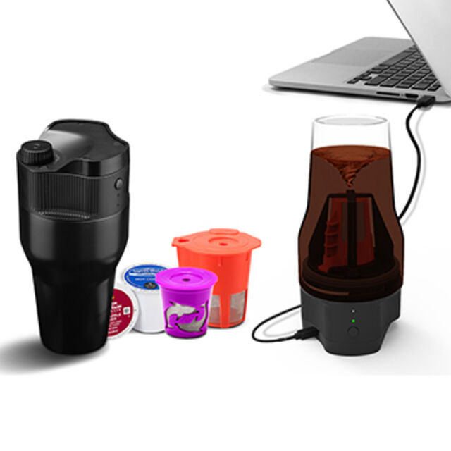 Mais recente 2018 Urbana Móvel Carro USB Portátil K CUP Cafeteira COPO Garrafa for sale at factory direct price