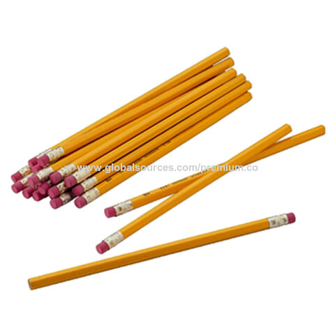 Personalised Printed HB Pencils with Erasers Natural Wood Gift W0K3 