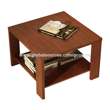 Buy Wholesale China Wooden Small Simple Design Tea Coffee Table With Steel  Leg Use Home And Office & Coffee Table at USD 18