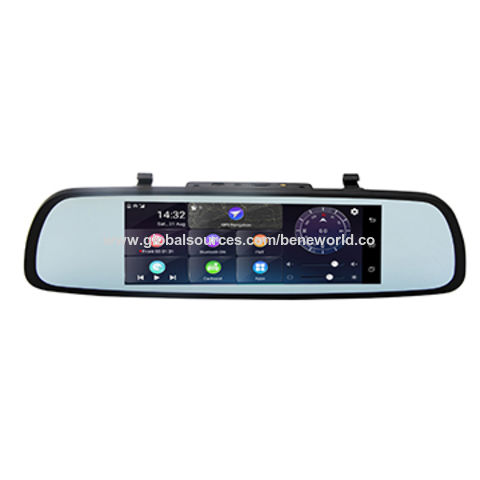 Rétroviseur GPS Full HD Android 5.0, Bluetooth, Wifi, Dashcam, FM