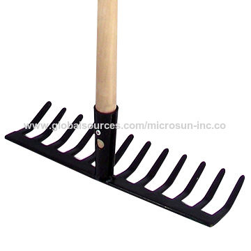 steel garden rake