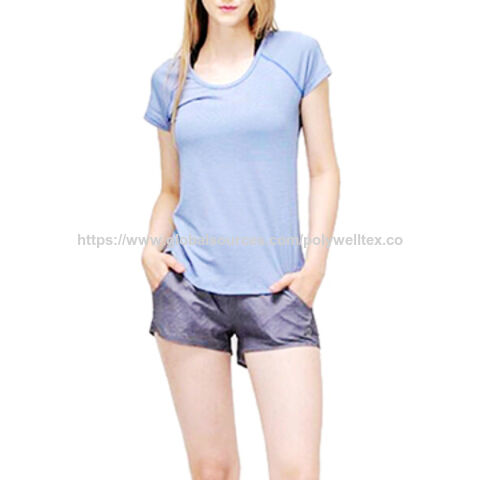 قميص رياضي بوليستر، تي شيرت رياضي عملي، قميص بأكمام قصيرة for sale at factory direct price