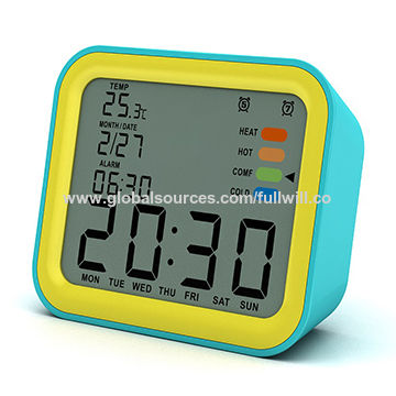 China Hot Selling Private Mold Abs Digital Desk Art Clock With