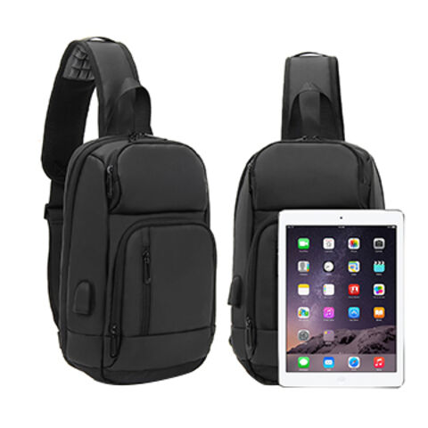 Brusttasche Umhängetasche Lässige Reise Crossbody Schultertasche Sling Bag mit USB-Ladeanschluss