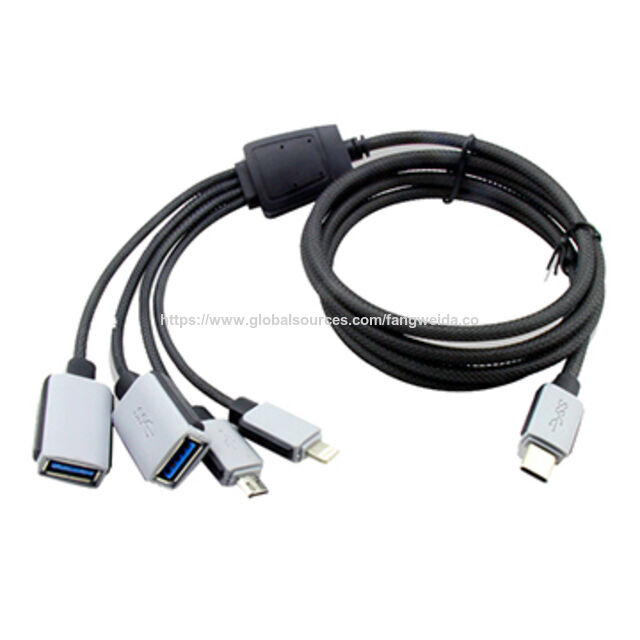 Cable USB 4 en 1 con Función OTG para Nuevo MacBook, Android, iPhone, Ratón, Teclado for sale at factory direct price