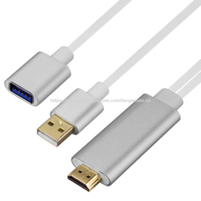Super Speed USB-Buchse auf HDMI Adapterkabel 1080P Airplay für iPhone 6S 6Plus Smartphone auf HDTV for sale at factory direct price