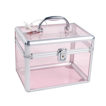 Buy China Wholesale Transparent Acrylic Aluminum Beauty Box With