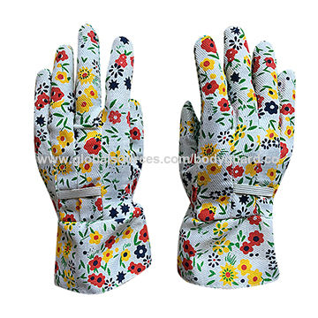 Floral Pattern Gloves