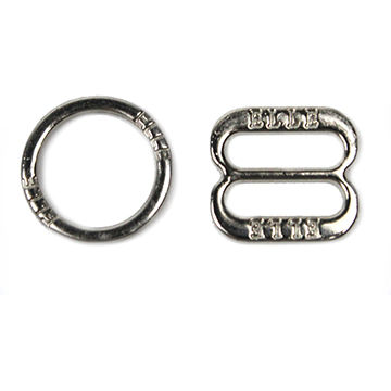 Buy Wholesale China Metal Bra Ring And Slider With Logo & Metal Bra Ring  And Slider