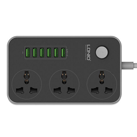 Multiprise LDNIO - 3 prise Courant + 3 ports USB