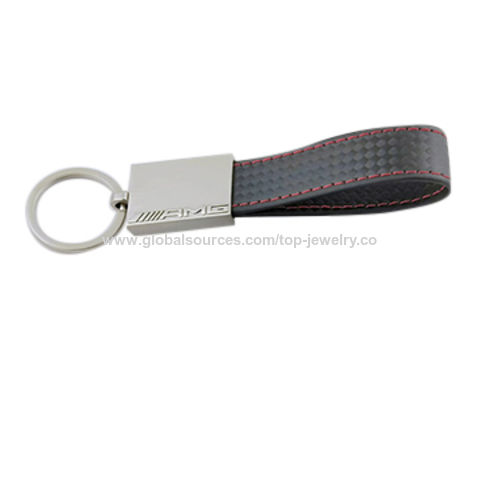 Mercedes-Benz Keychain with Leather Strap