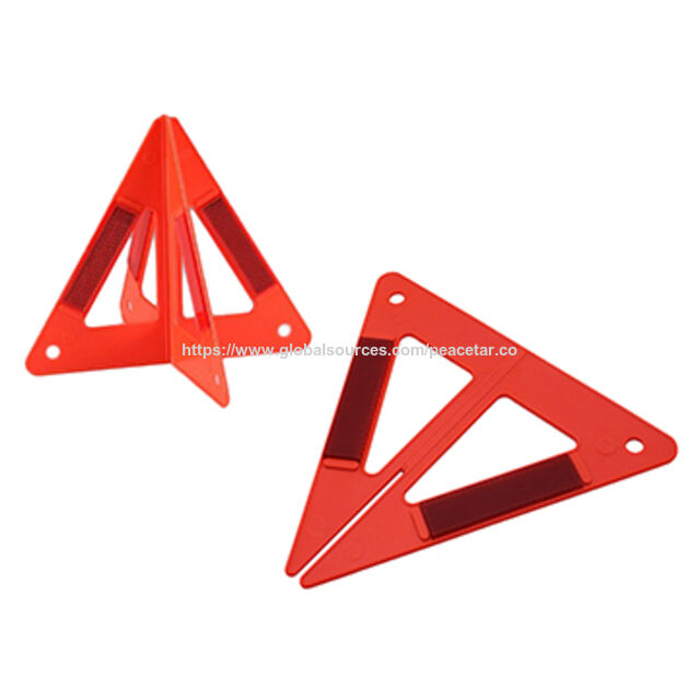 Triangle de Signalisation avec Réflecteur HIPS des Deux Côtés pour Sécurité Routière
