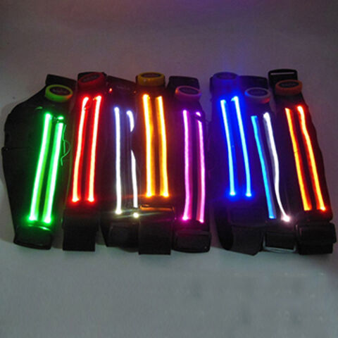 Ceinture réfléchissante LED rechargeable USB Haute Visibilité pour Course, Marche & Cyclisme Convient aux Femmes et aux Hommes
