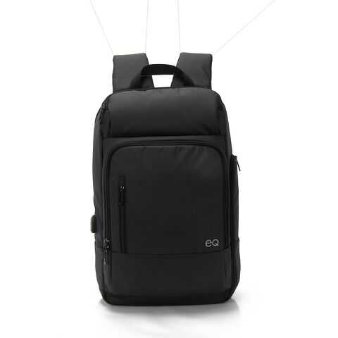 21  Sac à Dos Cuir Véritable Ordinateur Portable Voyage Noir Homme Sac