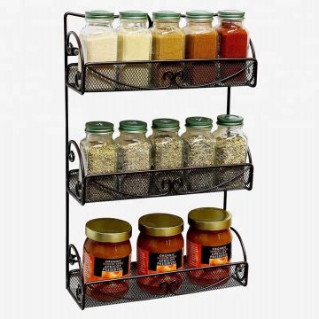 Buy Wholesale China Wall Mounted Metal Wire Kitchen Spice Jar Caddy ...