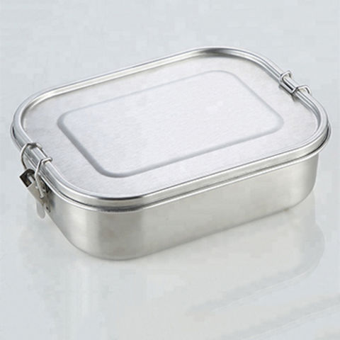 Stainless Steel Lunch Box, 1400ml Leak-proof Lunch Box With 3
