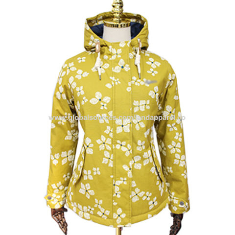 printed winter jacket womens