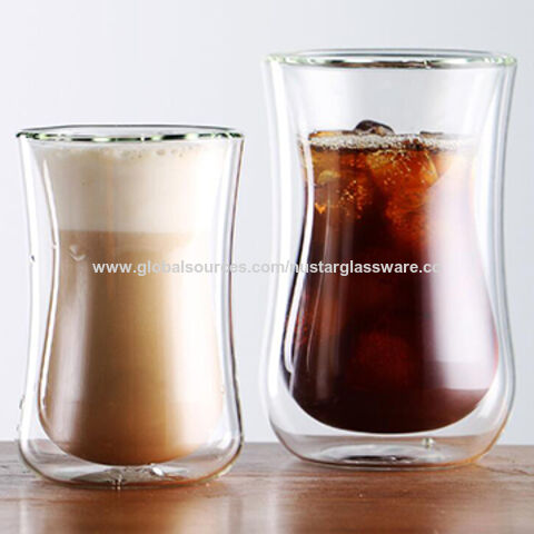 Double-Wall Glass Coffee Cup 
