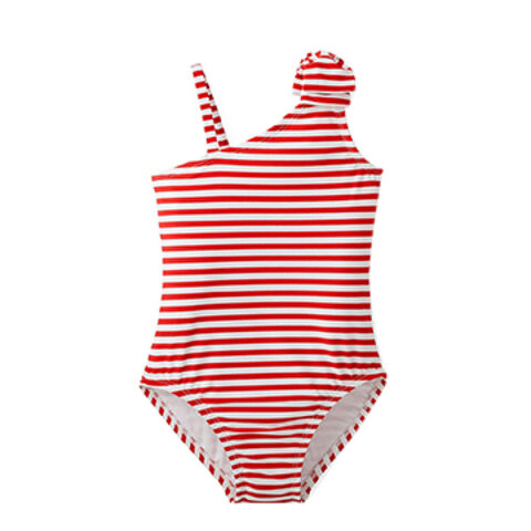 Teen Girls Bikini Set One Piece Swimwear with Bow Shoulder for sale at factory direct price